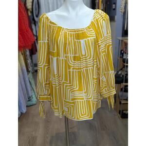 Geometric Patterned Blouse